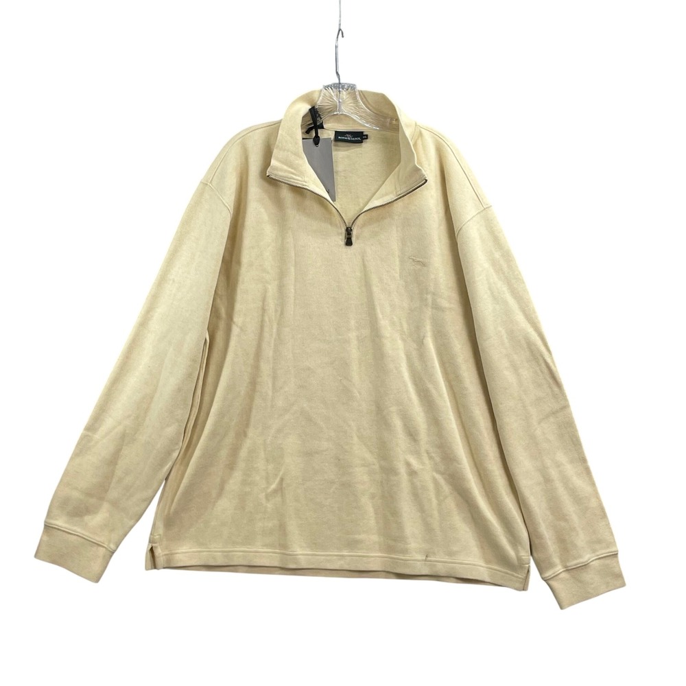 Rodd & Gunn Alton‎ Ave Sweat Mens 3XL Lemon 1/4 Zip Australian Cotton Corpcore
